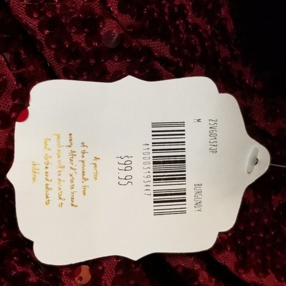 SOLD Altar'd State Sequin dress in burgundy, size M - Picture 10 of 16
